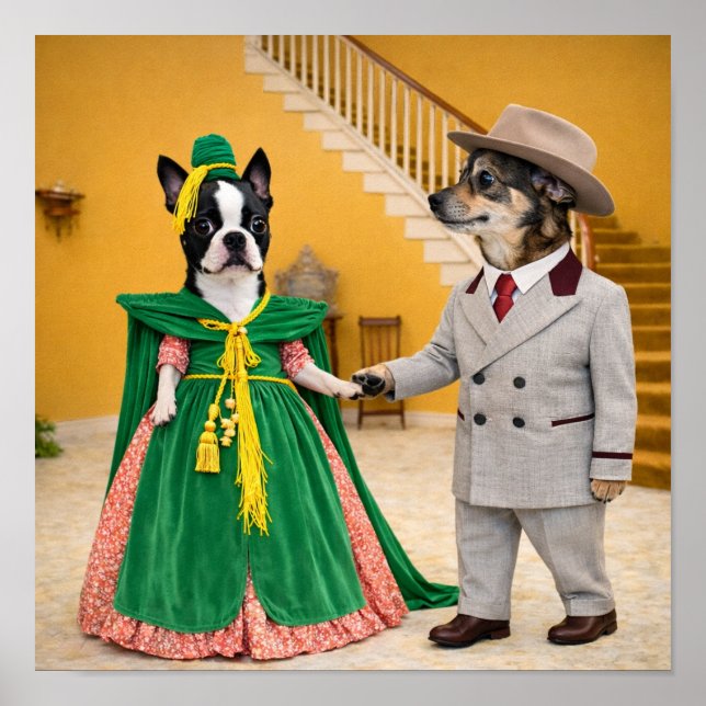Affiche "Starlett O'Hara & Ratt Butler" (Devant)