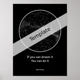 Affiche StarMap360 - 30x40cm carte aérienne personnalisée 