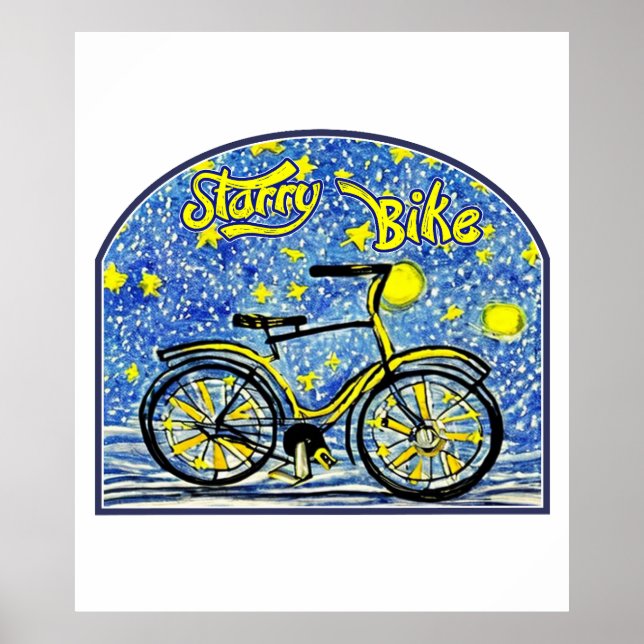 Affiche Starry Bike (Devant)