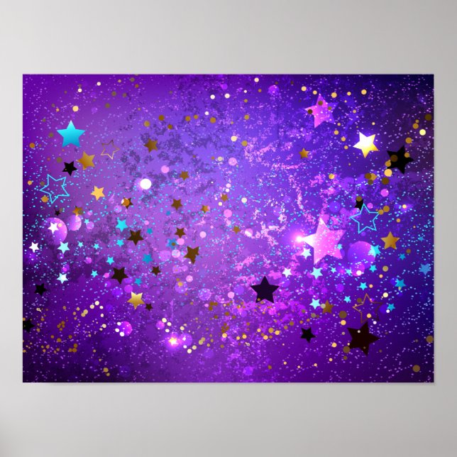 Affiche Starry Confetti Faux Parties scintillant Arrière - (Devant)