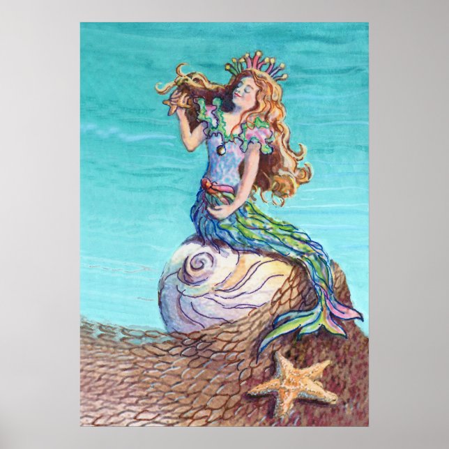 Affiche STARRY MERMAID par SHARON SHARPE (Devant)