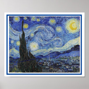 Affiche Starry Night, Art de Van Gogh