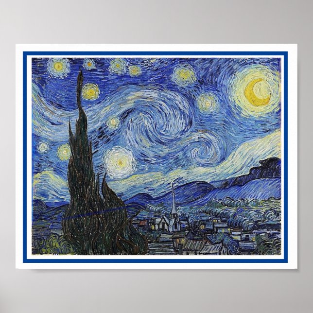 Affiche Starry Night, Art de Van Gogh (Devant)