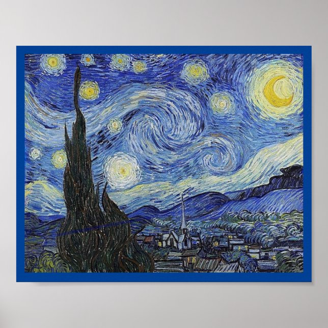 Affiche Starry Night by Van Gogh, Fine Art, (Devant)