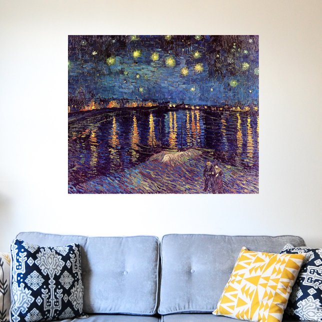 Affiche Starry Night Over the Rhone par Vincent van Gogh (Créateur téléchargé)