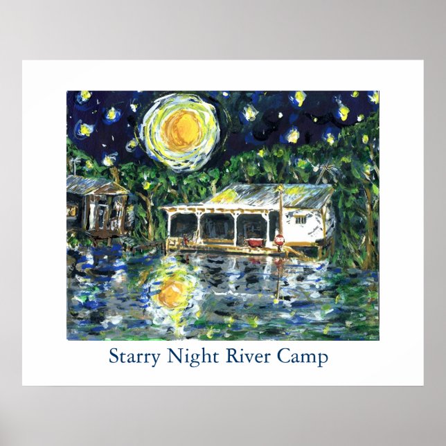 Affiche Starry Night River Camp (Devant)
