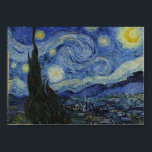 Affiche Starry Night, Van Gogh Célèbre Peinture<br><div class="desc">Vincent Van Gogh Poster de nuit Starry</div>