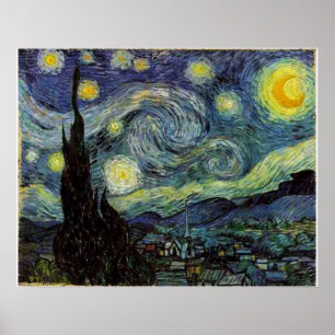 Affiche Starry Night, Vincent van Gogh
