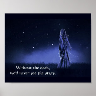 Affiche Stars de nuit Inspirational & Spirituel Citation