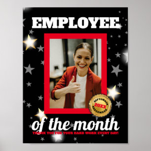 Affiche Stars photo display employee of the month award