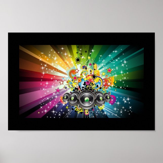 Affiche Stars & Streaks, Music Pop Art (Devant)