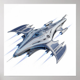 Affiche Starship futuriste