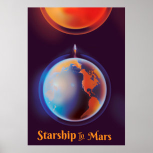 Affiche Starship to Mars