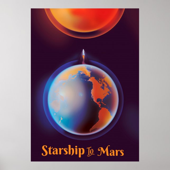Affiche Starship to Mars (Devant)