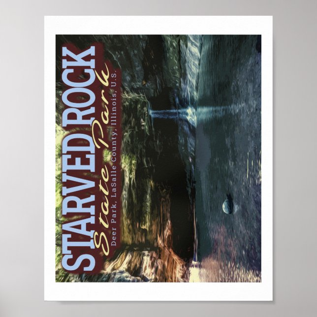 AFFICHE STARVVÉ ROCK STATE PARK - OGLESBY - ILLINOIS US (Devant)