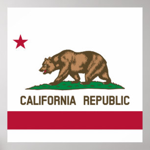 Affiche State Flag of California