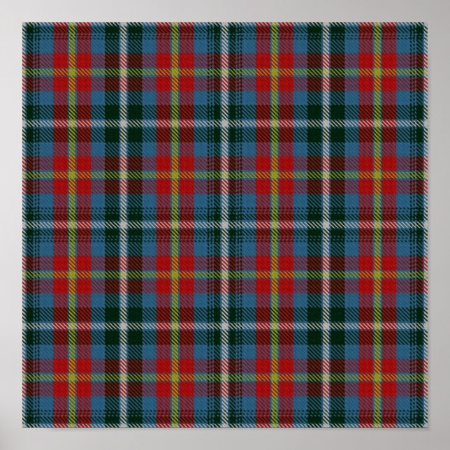 Affiche State Tartan - Alaska - Téléchargement numérique (Devant)