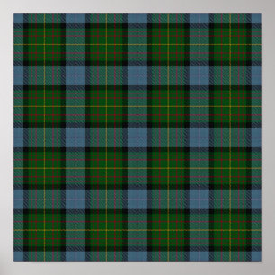 Affiche State Tartan - Californie - Téléchargement numériq
