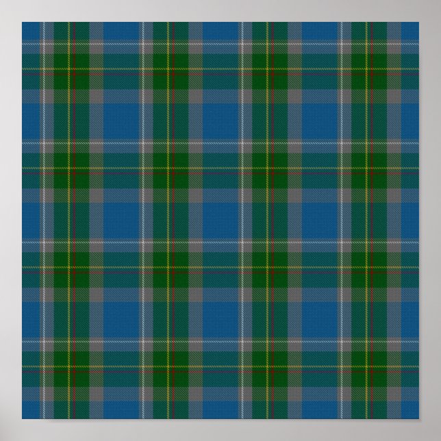 Affiche State Tartan - Connecticut - Téléchargement numéri (Devant)