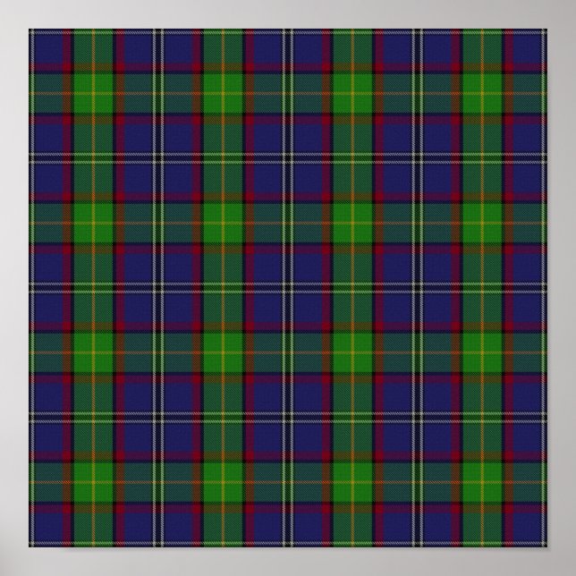 Affiche State Tartan - Minnesota - Téléchargement numériqu (Devant)