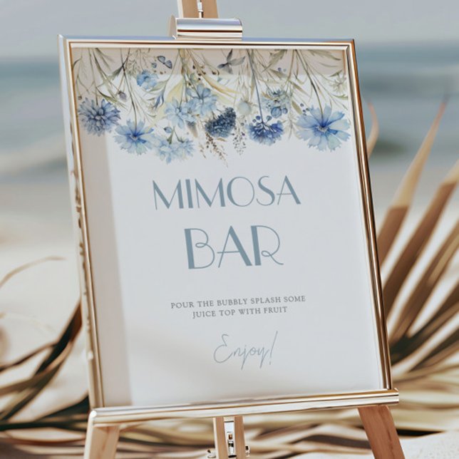 Affiche Station de boisson Mimosa pour Baby Shower (Créateur téléchargé)