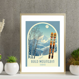 Affiche Station de ski Bald Mountain Idaho