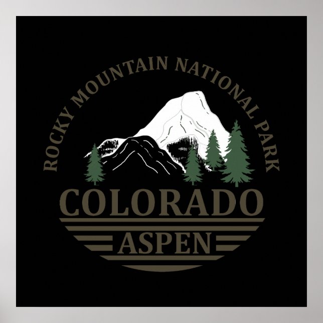 Affiche Station de ski Colorado Aspen (Devant)