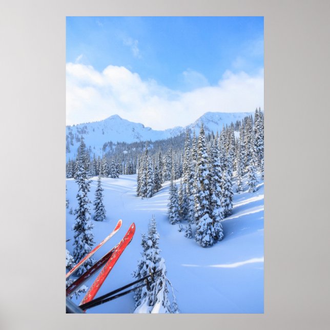 Affiche Station de ski Crystal Mountain, près du Mt. Raini (Devant)