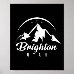 Affiche Station de ski de Brighton Utah Ski Snowboard