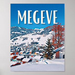 Affiche Station de ski de Megève