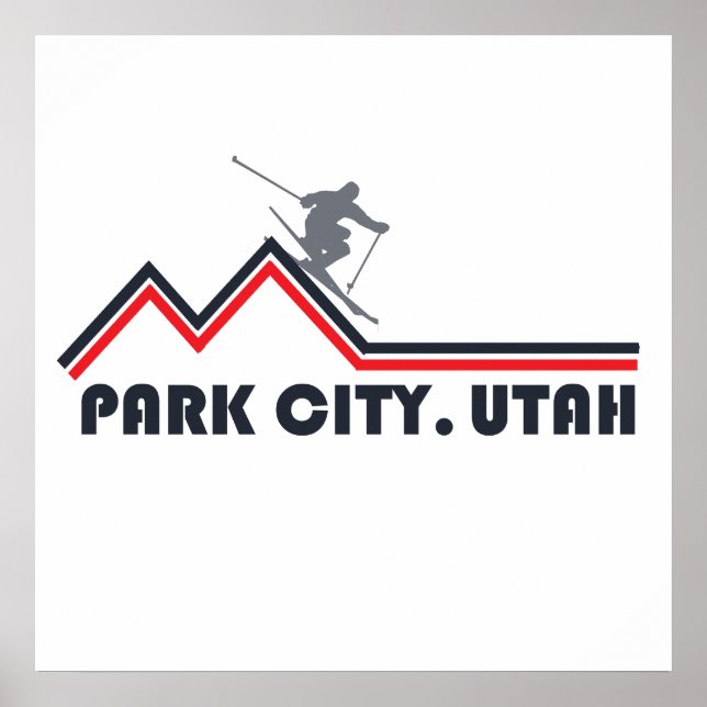Affiche Station de ski de Park City Utah (Devant)
