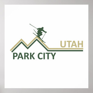 Affiche Station de ski de Park City Utah
