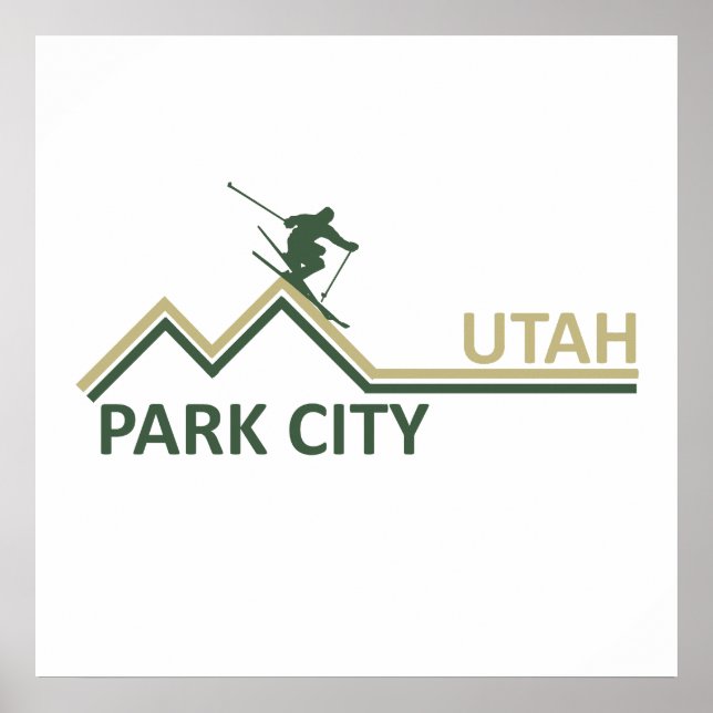 Affiche Station de ski de Park City Utah (Devant)