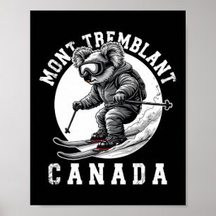 Affiche Station de ski Mont Tremblant Canada Québec Koa