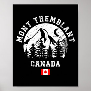 Affiche Station de ski Mont Tremblant Canada Québec Ski