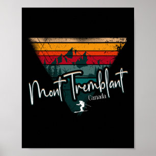 Affiche Station de ski Mont Tremblant Canada Québec Souven