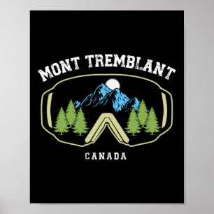 Affiche Station de ski Mont Tremblant Canada Québec Souven