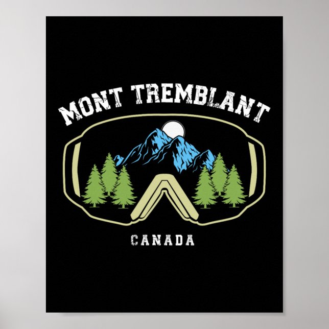 Affiche Station de ski Mont Tremblant Canada Québec Souven (Devant)