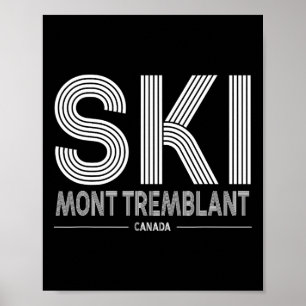 Affiche Station de ski Mont Tremblant Canada Québec Souven