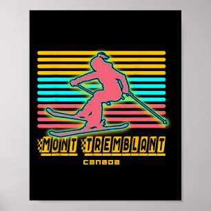 Affiche Station de ski Mont Tremblant Canada Québec Souven