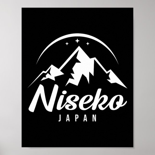 Affiche Station de ski Niseko Japan Ski Snowboard (Devant)