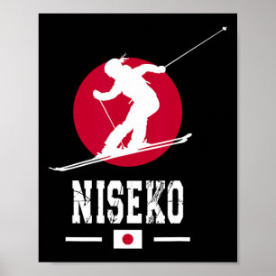 Affiche Station de ski Niseko Station de ski Japon Hokkaid