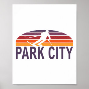 Affiche Station de ski Park City Mountain Resort Utah Usa
