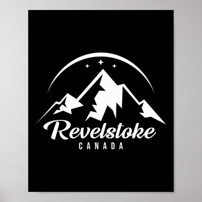 Affiche Station de ski Revelstoke Canada Ski Snowboard (Devant)