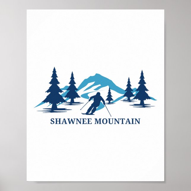 Affiche Station de ski Shawnee Mountain Pennsylvanie Ski S (Devant)
