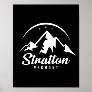 Affiche Station de ski Stratton Vermont Ski Snowboard