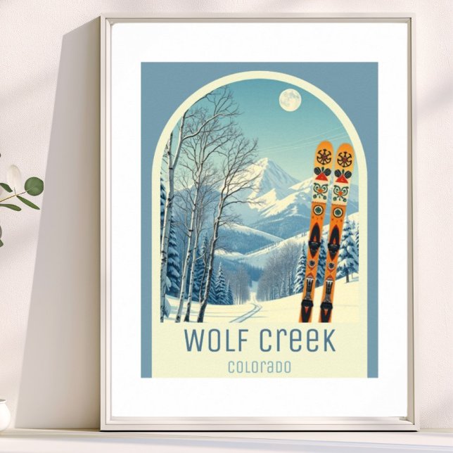 Affiche Station de ski Wolf Creek Colorado  (Créateur téléchargé)