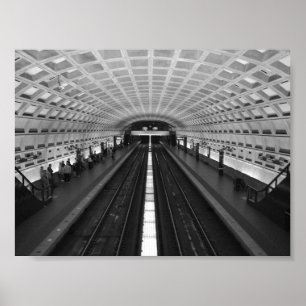 Affiche Station de train de DC de Washington