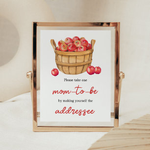 Affiche Station d'enveloppe Baby shower de panier de pomme