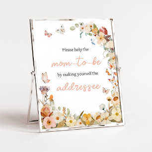 Affiche Station d'enveloppe fleur sauvage Little Butterfly